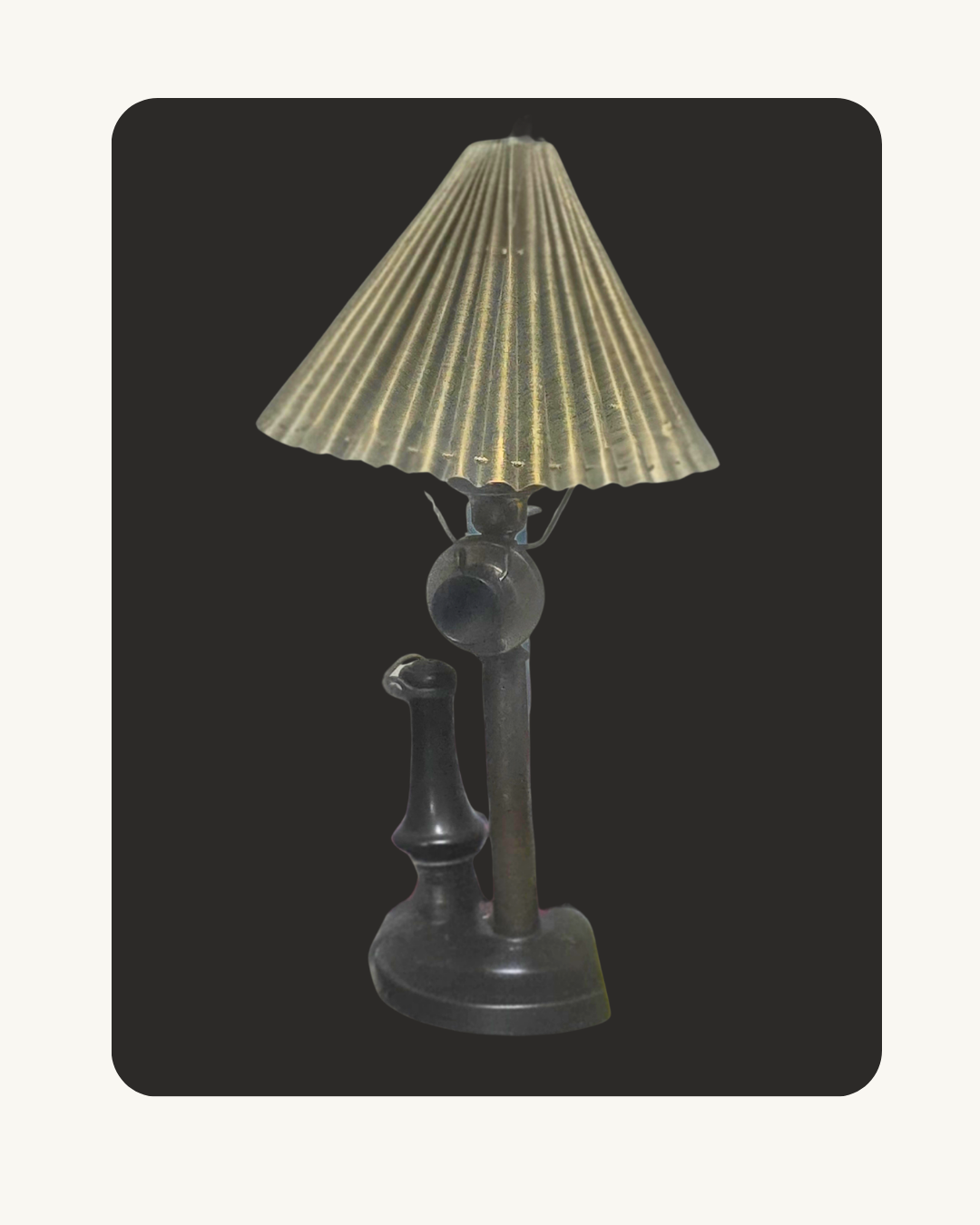 The Artisan’s Light (Vintage Candlestick Phone Lamp) — [Halyard Collection]