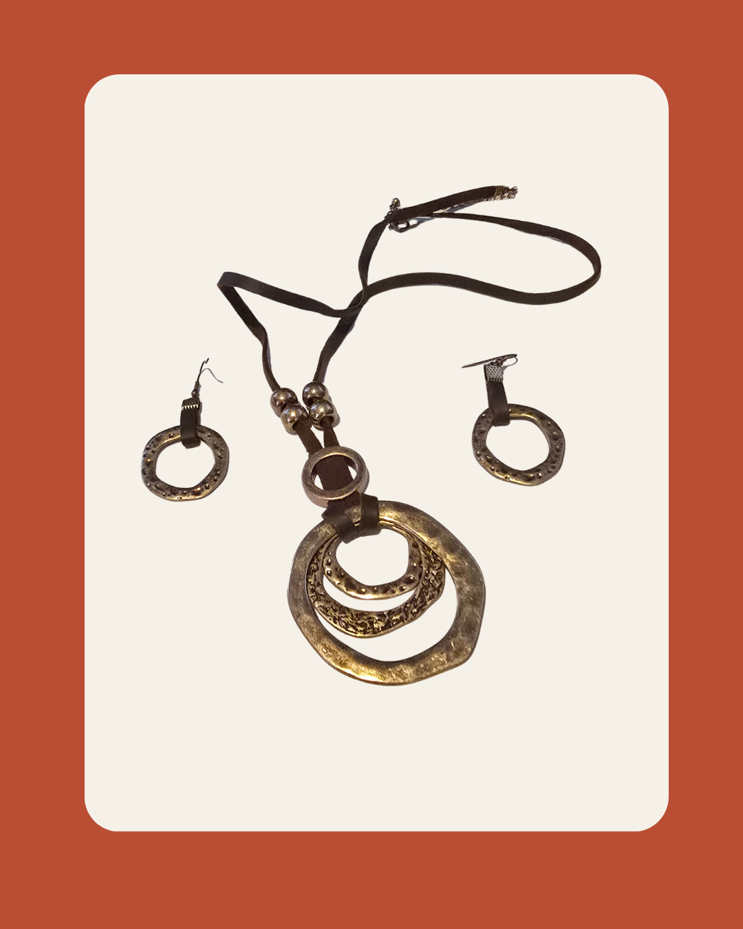 The Hammered Halo Artisan Jewelry Set