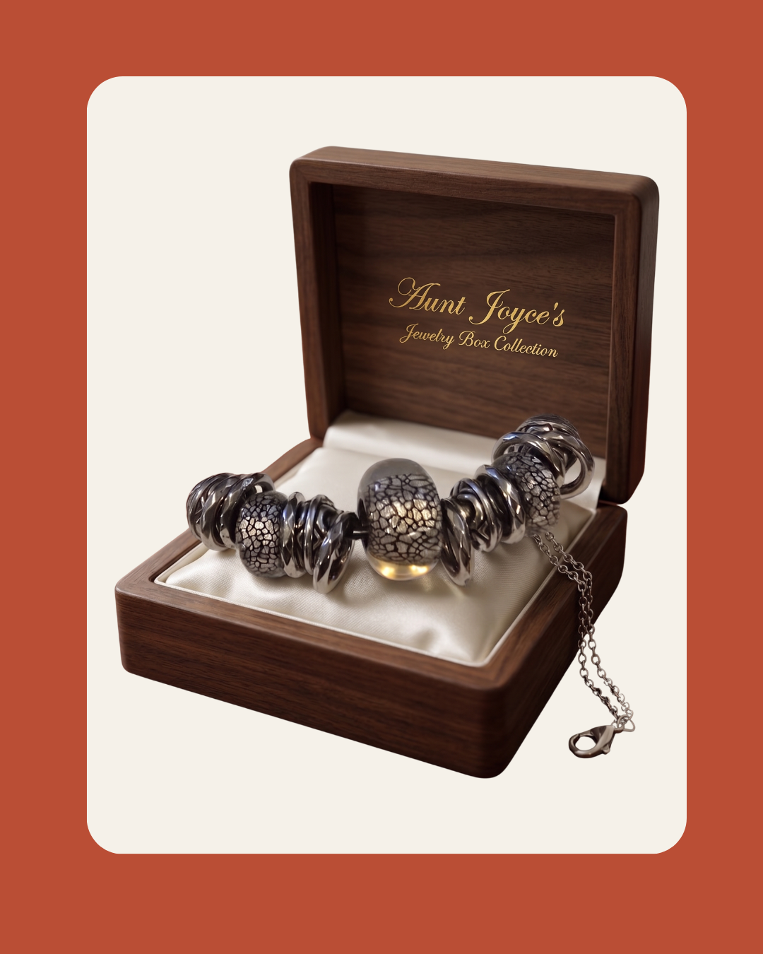 Silver Serpent Bead Necklace